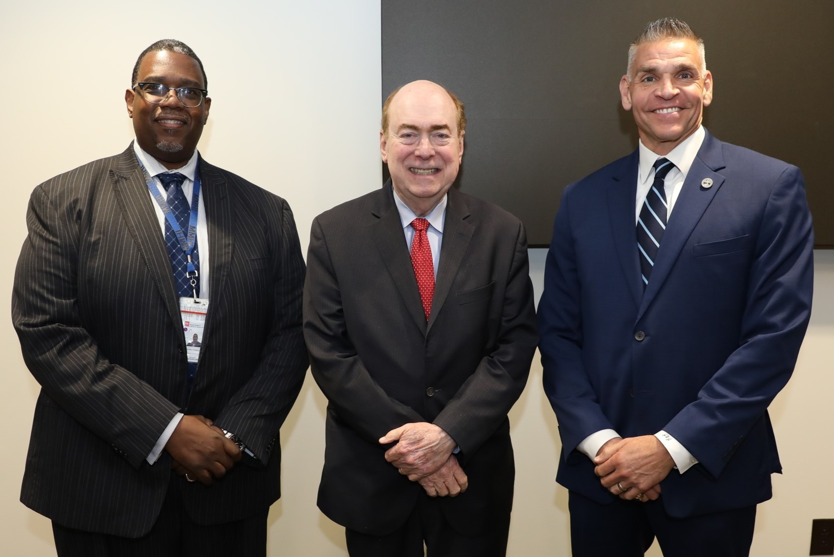 Zach Edmiston, Treasurer Lillard, and Lt. Wayne Jackson