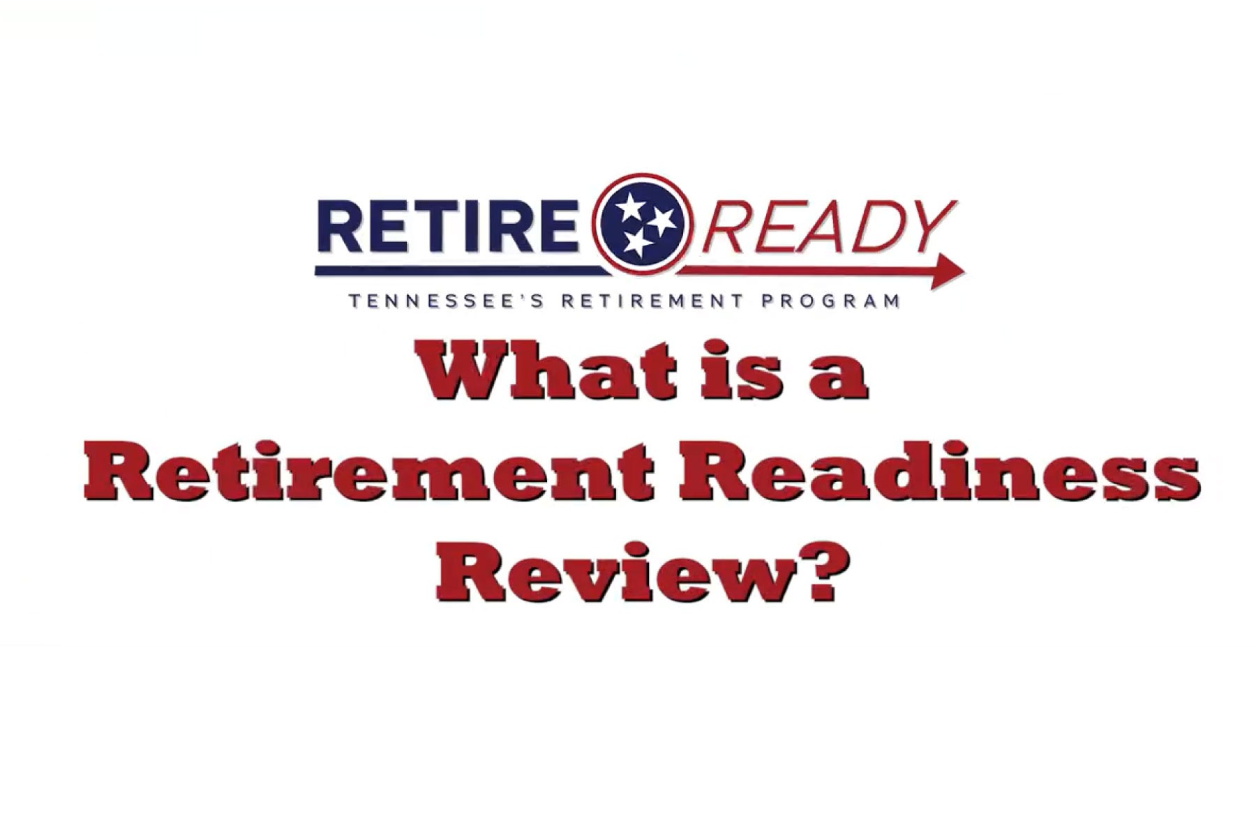 What is a Retirement Readiness Review?