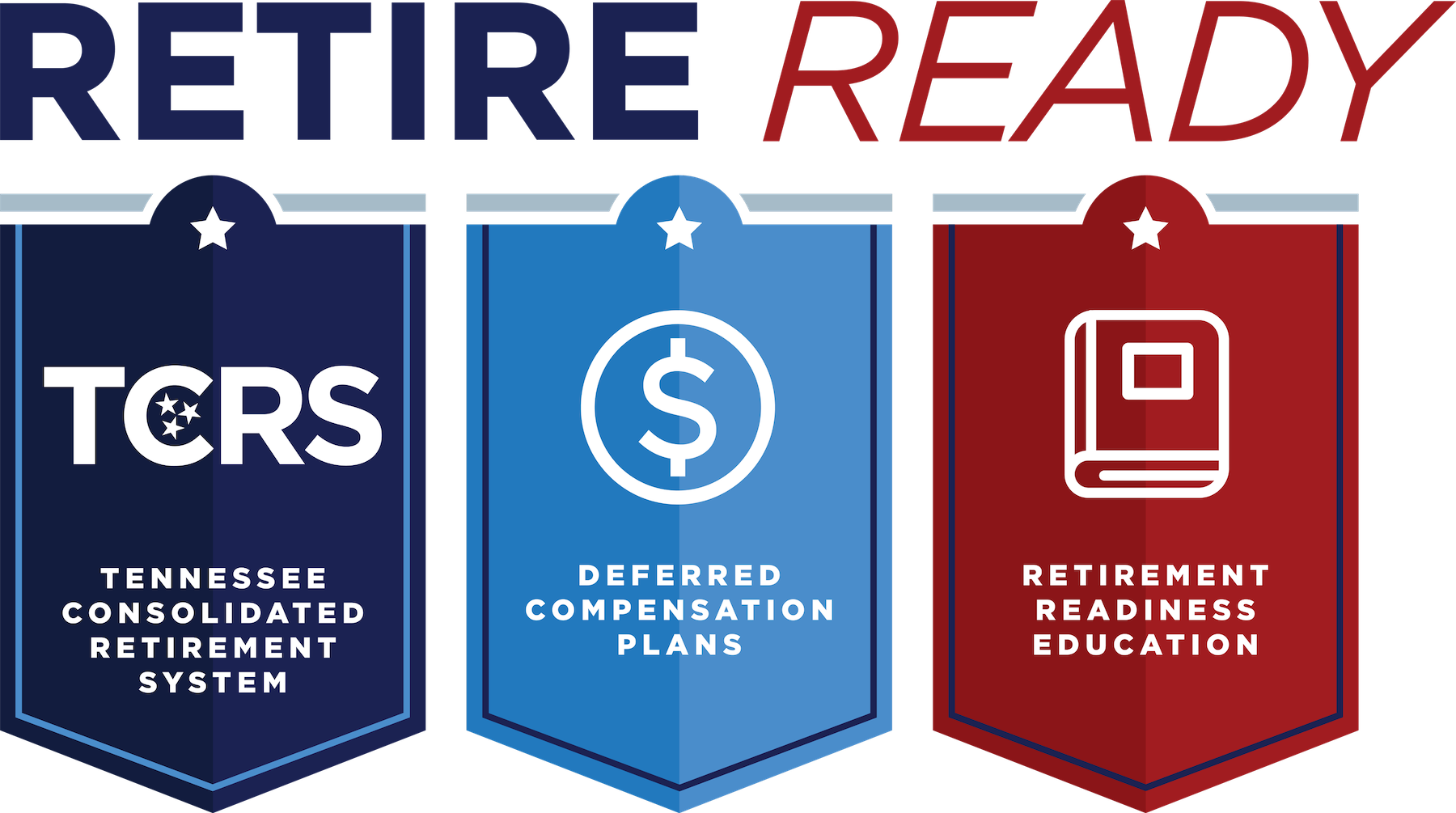 RetireReadyTN logo with three component flags