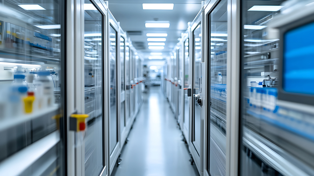 freezer area in a lab